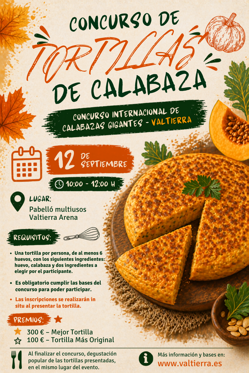 Imagen Concurso de tortillas de la XVII Feria de Calabazas Gigantes