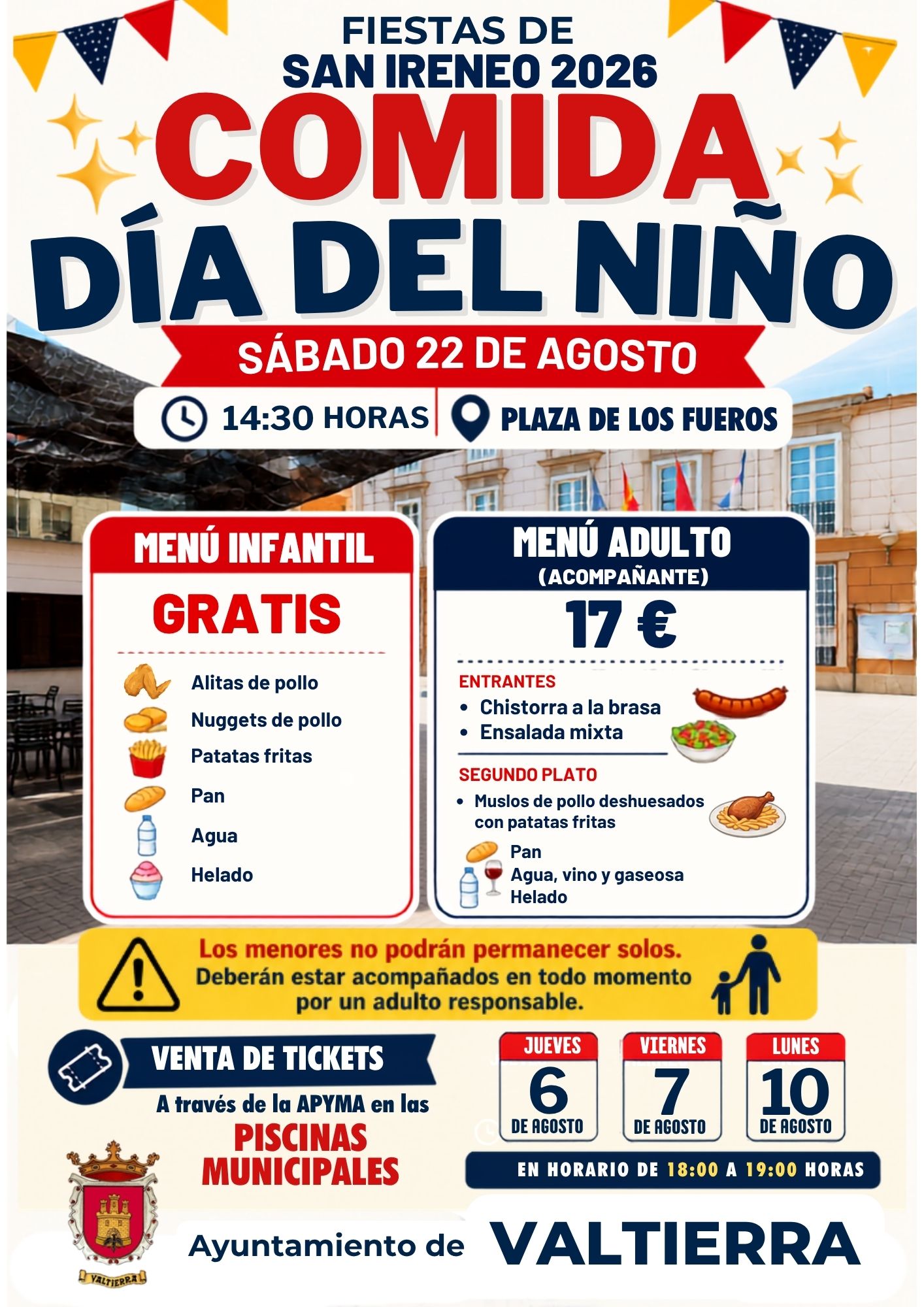 Imagen Comida del Día del Niño – Fiestas de San Ireneo 2026